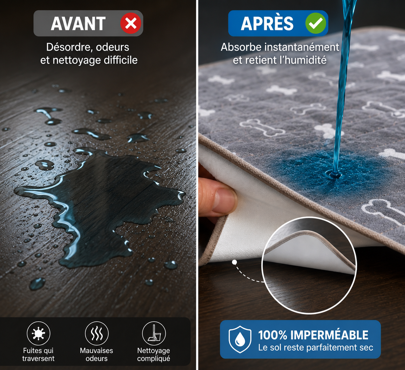 PawPad™ – Tapis éducateur lavable avec phéromones